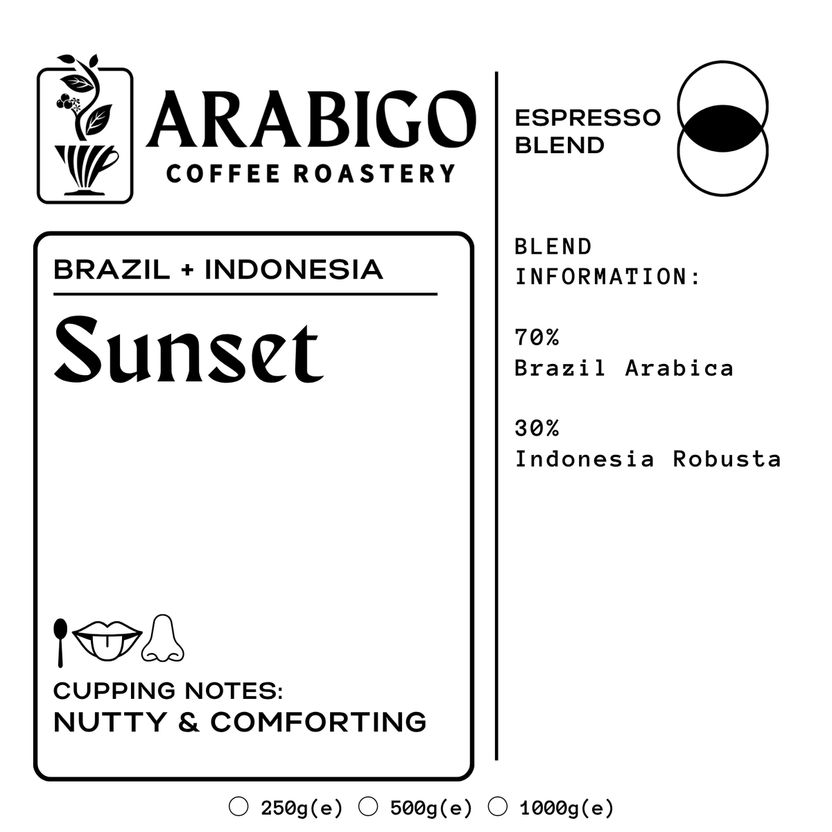 Sunset Espresso Blend (Arabica/Robusta)